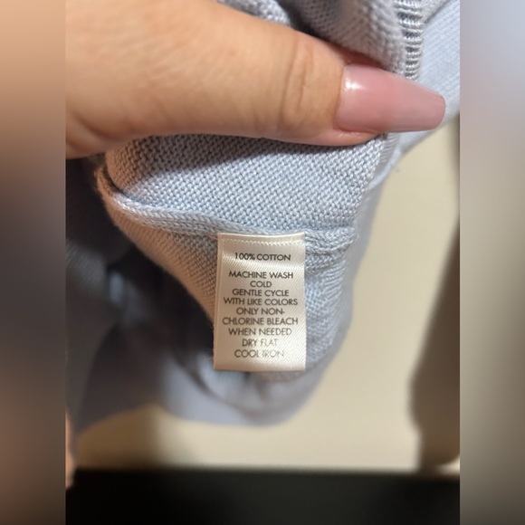 Calvin Klein half Zip Light Blue pullover sweater- size xl - Picture 7 of 8